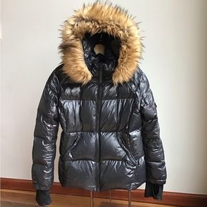 S13 SAM Faux Fur Hooded Down Puffer Coat Jacket Allie